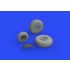 1/32 Consolidated B-24 Liberator Wheels (8 Spoke Front) Set for Hobby Boss kits