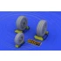 1/48 F-16 Late Wheels for Kinetic kit