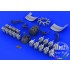 1/48 R-2800-10 Engine for Eduard F6F Hellcat kit - Brassin Set