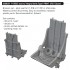 1/48 P-51B/C Mustang Seat with Integral Belts Type 1 for Eduard kits