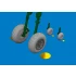1/48 P-40E Wheels Diamond Tread for Eduard kits