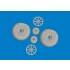 1/48 P-40E Wheels Diamond Tread for Eduard kits