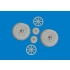 1/48 P-40E Wheels Diamond Tread for Eduard kits