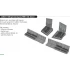 1/48 Curtiss P-40N Gun Bays (6 guns) for Eduard kits