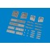 1/48 Curtiss P-40N Gun Bays (6 guns) for Eduard kits