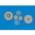 1/48 P-40N Wheels Diamond Tread for Eduard kits