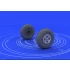 1/48 Supermarine Spitfire Mk.IX Wheels with 4 Spoke disc for Eduard kit