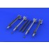 1/48 R-3S / AA-2 Atoll-A Rockets (x4) Set w/APU-13 Launchers (Resin+PE+Decals)
