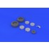 1/48 Junkers Ju 88 Wheels (late) for Dragon kits