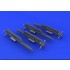 1/48 Soviet R-77 / AA-12 Adder Missiles with Racks (4pcs)