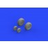 1/48 McDonnell Douglas F-4J Phantom II Wheels Set for Zoukei-Mura kit (4 wheels)