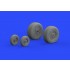 1/48 McDonnell Douglas F-4J Phantom II Wheels Set for Zoukei-Mura kit (4 wheels)