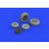 1/48 Lockheed F-104 Starfighter Wheels Late Detail Set for Kinetic kits