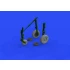 1/48 Dassault Mirage IIIC Wheels Set for Eduard kits
