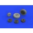 1/48 Dassault Mirage IIIC Wheels Set for Eduard kits