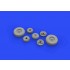 1/48 Dassault Mirage IIIC Wheels Set for Eduard kits