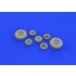 1/48 Dassault Mirage IIIC Wheels Set for Eduard kits