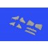 1/48 Mikoyan-Gurevich MiG-19 Wheel Well Doors Detail Set for Eduard/Trumpeter kits