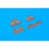 1/48 Mikoyan-Gurevich MiG-19 Wheel Well Doors Detail Set for Eduard/Trumpeter kits
