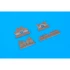 1/48 Mikoyan-Gurevich MiG-19 Wheel Well Doors Detail Set for Eduard/Trumpeter kits