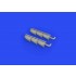 1/48 Supermarine Spitfire Mk.V Three-stacks Exhausts Fishtail for Eduard kits