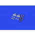 1/48 Mitsubishi A6M Zero Undercarriage Legs Bronze Detail Parts for Eduard kits