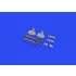 1/48 Mitsubishi A6M Zero Undercarriage Legs Bronze Detail Parts for Eduard kits
