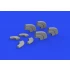 1/48 Yakovlev Yak-9D Exhaust Stacks for Zvezda kits