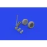 1/48 TBF/TBM Wheels w/Pattern for Academy kits