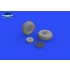 1/48 P-51B/C Mustang Exhaust Stacks for Eduard kits