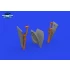1/48 P-51B/C Mustang Undercarriage Legs for Eduard kits