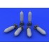 1/72 WWII US 500lb Bombs (6pcs)