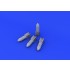 1/72 WWII German Bombs SC 250 (4 Bombs)