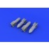 1/72 WWII German Bombs SC 250 (4 Bombs)