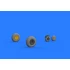 1/72 B-24 Wheels Brassin Set for Eduard/Hasegawa kits