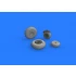 1/72 B-24 Wheels Brassin Set for Eduard/Hasegawa kits