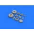 1/72 B-24 Wheels Brassin Set for Eduard/Hasegawa kits