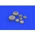 1/72 Republic P-47D Thunderbolt Wheels for Tamiya kits