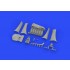 1/72 Fokker D.VII (OAW) Engine/Mercedes D.III Set for Eduard kits