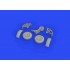 1/72 Zlin Z-37A Wheels Super Detail Set for Eduard kits