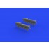 1/72 Supermarine Spitfire Mk.Vc Exhaust Stacks Detail Set for Airfix kits