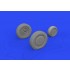 1/72 Bell P-39Q Airacobra Wheels w/Rims for Arma Hobby kits