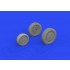 1/72 Bell P-39Q Airacobra Wheels w/Rims for Arma Hobby kits