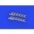 1/72 Messerschmitt Bf 109F/G Exhaust Stacks for Eduard kits