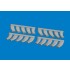 1/72 Mosquito Exhaust Stacks for Tamiya kits