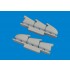 1/72 Supermarine Spitfire Mk.V Three-stacks Exhaust Rounded for Tamiya kits