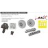 1/72 P-51D Exhaust Stacks, Dashboard, Seatbelts and other Detail parts for Tamiya kits