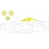 1/72 Lockheed P-38J Lightning Paint Masking for Hobby 2000/Dragon kits