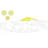 1/72 Lockheed P-38J Lightning Paint Masking for Hobby 2000/Dragon kits