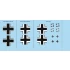1/48 Messerschmitt Bf 109F-2 National Insignia Decals for Eduard kits